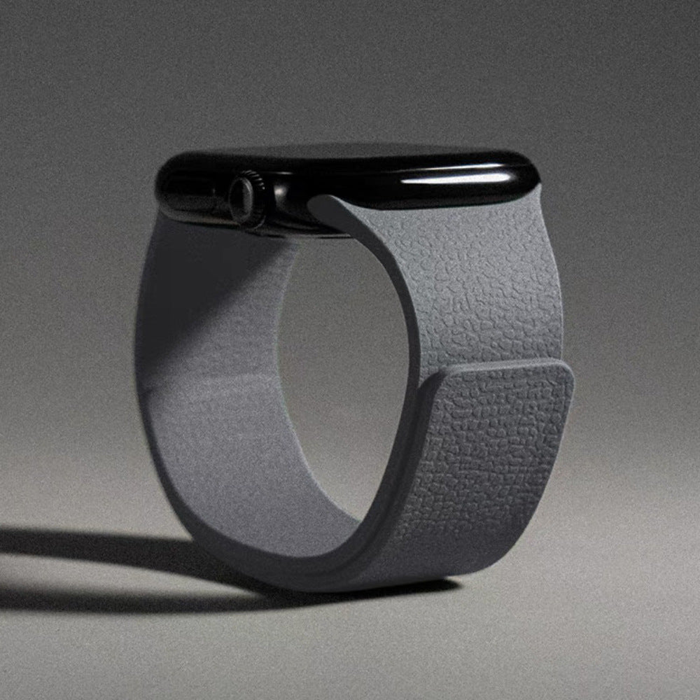 Silicone Watch Band with Magnetic Closure – Lychee Pattern Strap