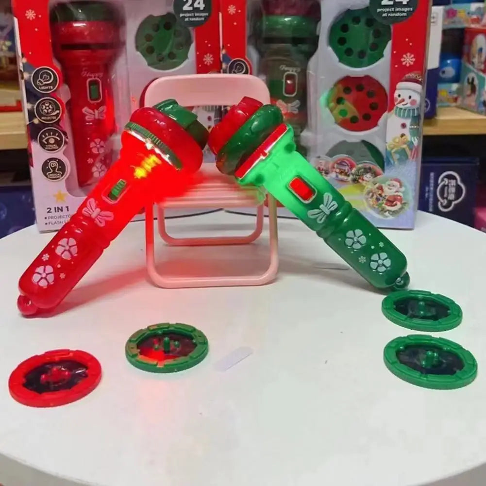 Christmas Projection Flashlight Toy – Luminous Holiday Light for Kids & Festive Fun