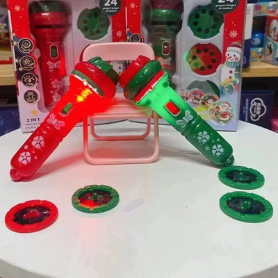 Christmas Projection Flashlight Toy – Luminous Holiday Light for Kids & Festive Fun