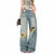 New S4cWomen's Blue Distressed Straight Jeans High Waist Loose Wide Leg Pants