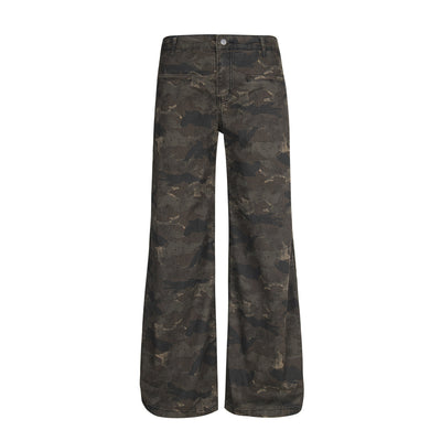 Men’s Retro Vintage Workwear Camouflage Pants – Rugged Style Meets Timeless Utility