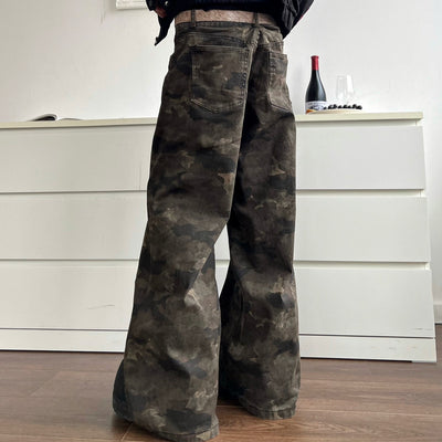 Men’s Retro Vintage Workwear Camouflage Pants – Rugged Style Meets Timeless Utility