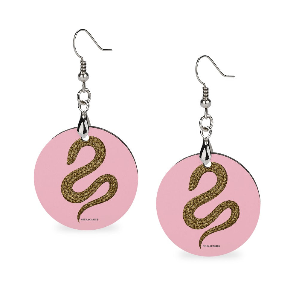 S4C Wooden earrings pendant