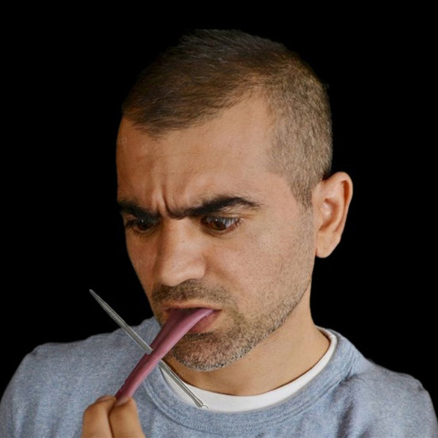 Halloween Harmless Realistic Fake Tongue Magic Trick Joke Prank Horrible Stretchable Prop