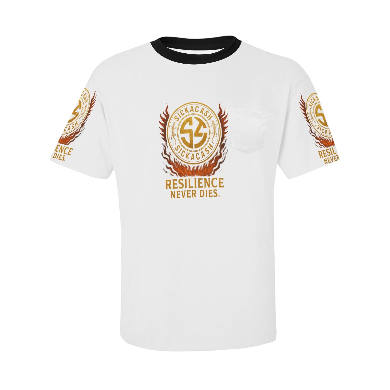 Men's All Over Print Patch Pocket T-shirt (Model T56)