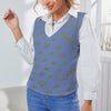 Women's Long Sleeve Button Knit Vest