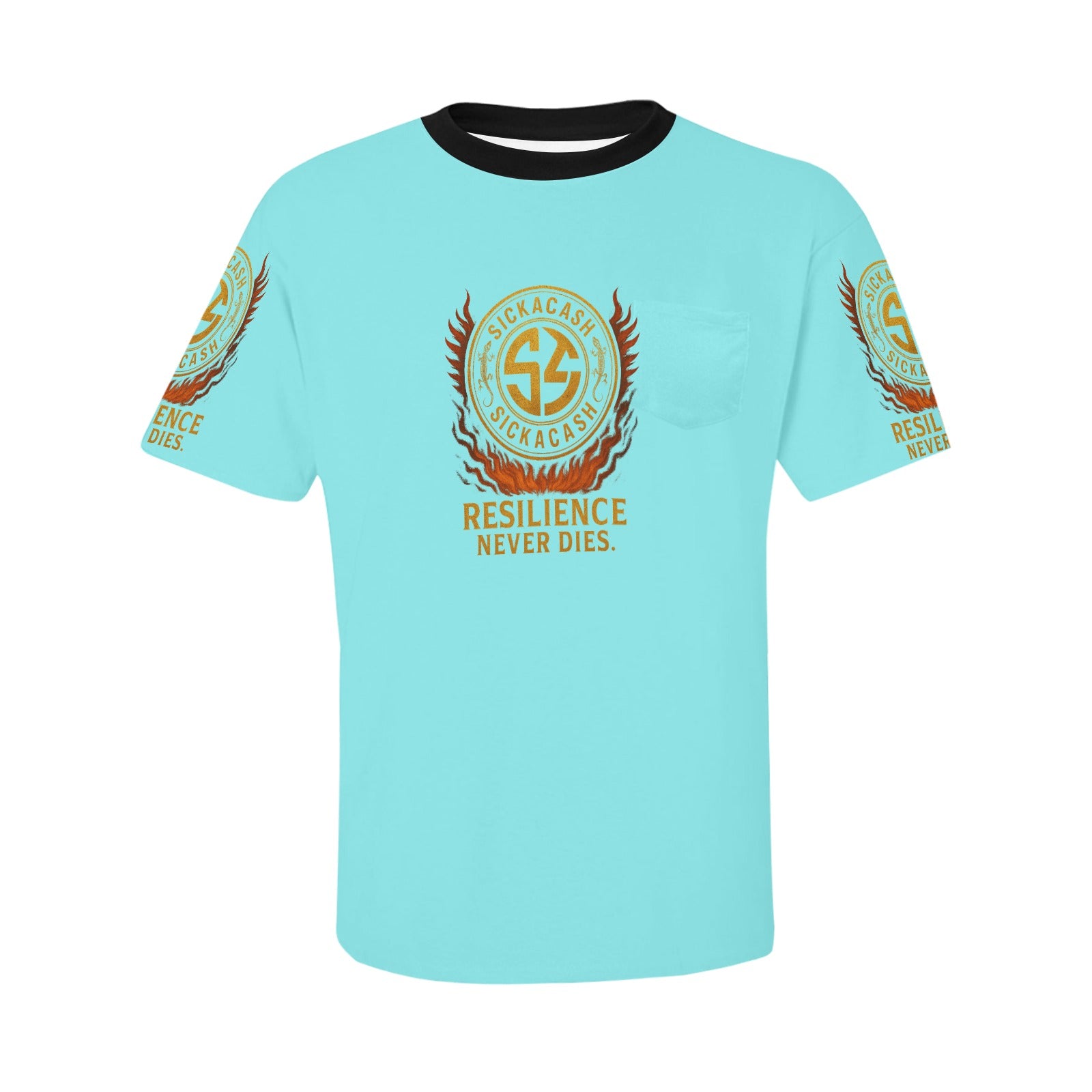 Men's All Over Print Patch Pocket T-shirt (Model T56)