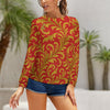 Raglan round neck sweater