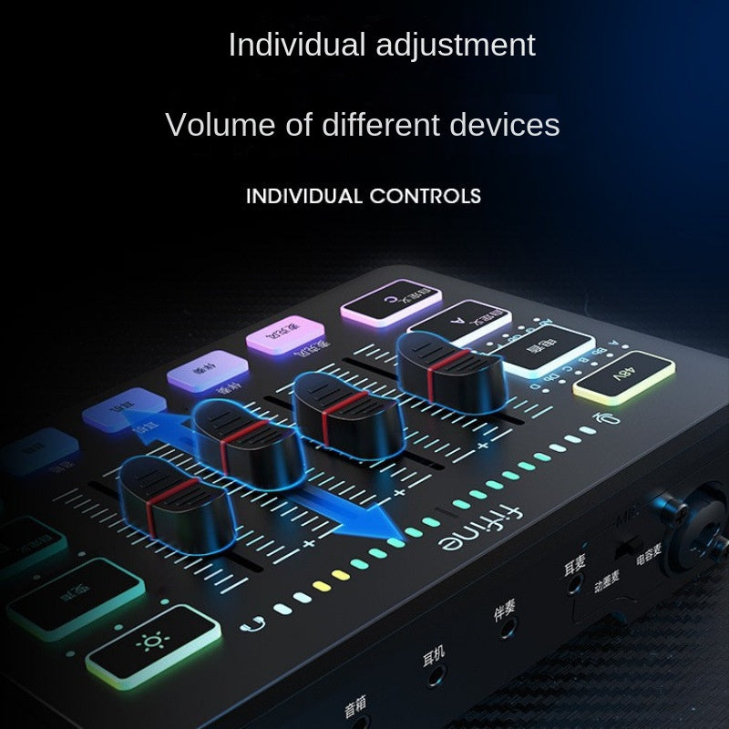 Fifine SC3 Streaming Kit – USB Sound Card + Microphone Full Set for Gaming, Karaoke & Desktop Recording