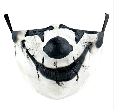 3D Halloween horror style mask
