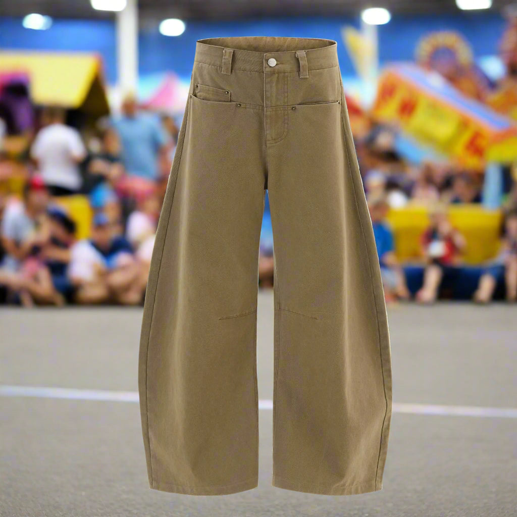 SICK4CASH® Retro High Street Long Pants – Loose Fit Statement Trousers