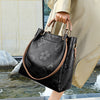 S4C  Women's Fashion Embossed Tote Bag Large Capacity Maternity Bucket Bag