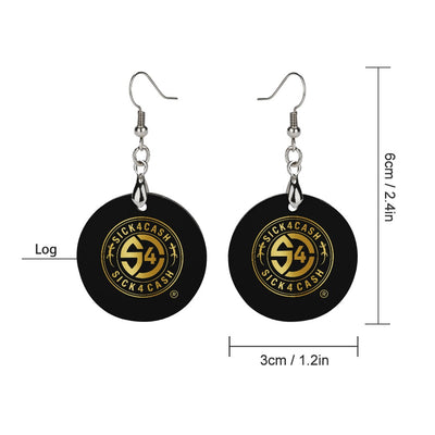S4C Wooden earrings pendant