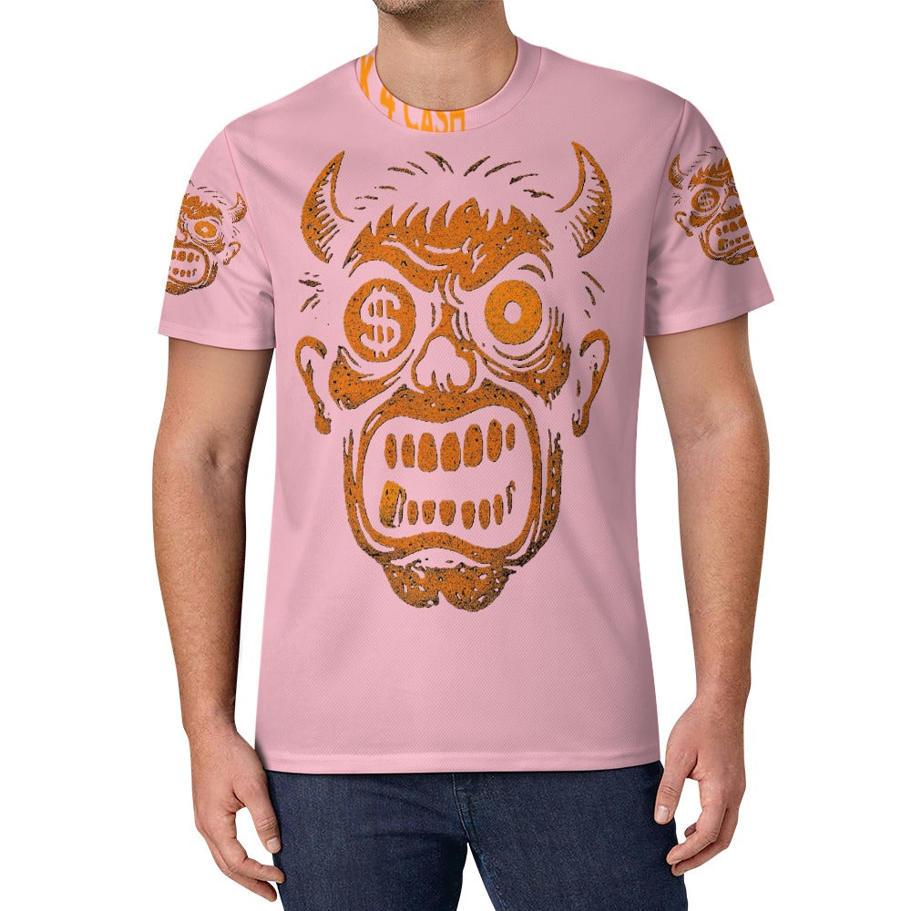 Ice Silk All-Over Print T-Shirt – Streetwear Tee for Cool Comfort