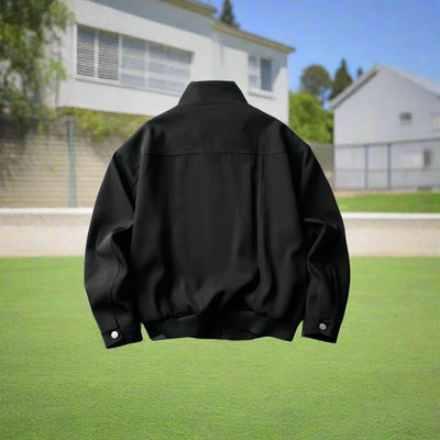 S4C Loose  Zipper Stand Collar Jacket Men