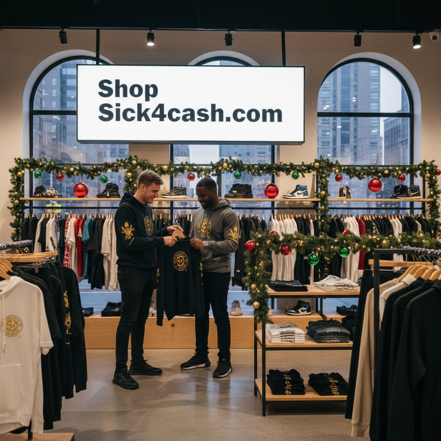 SIick 4 cash pure cotton black hoodie  