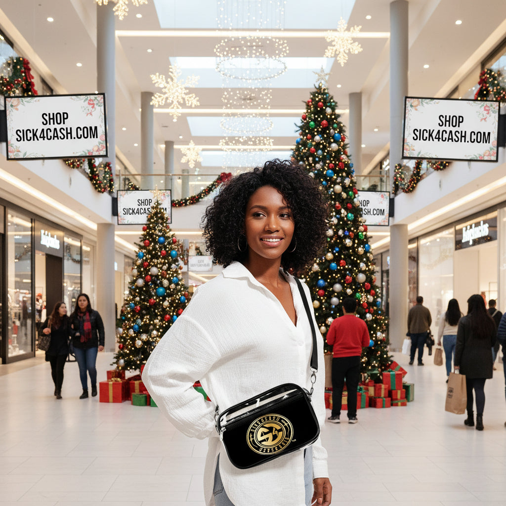 Transparent pocket book.
For airport