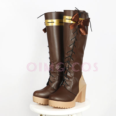Violet Evergarden Cosplay Shoes – Elegant Boots for Halloween & Anime Carnival