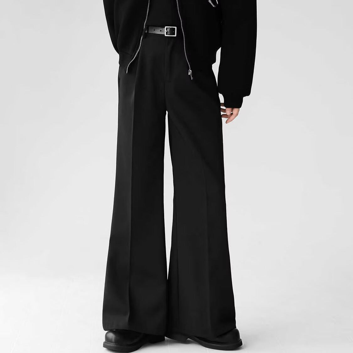 Men’s Casual Drooping-Feel Trousers – Spring Comfort with Streetwise Style