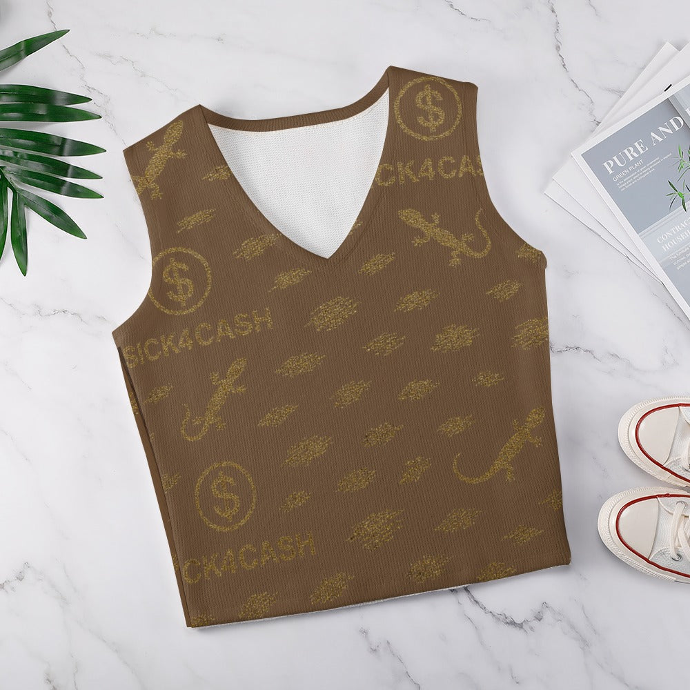 Women's Long Sleeve Button Knit Vest