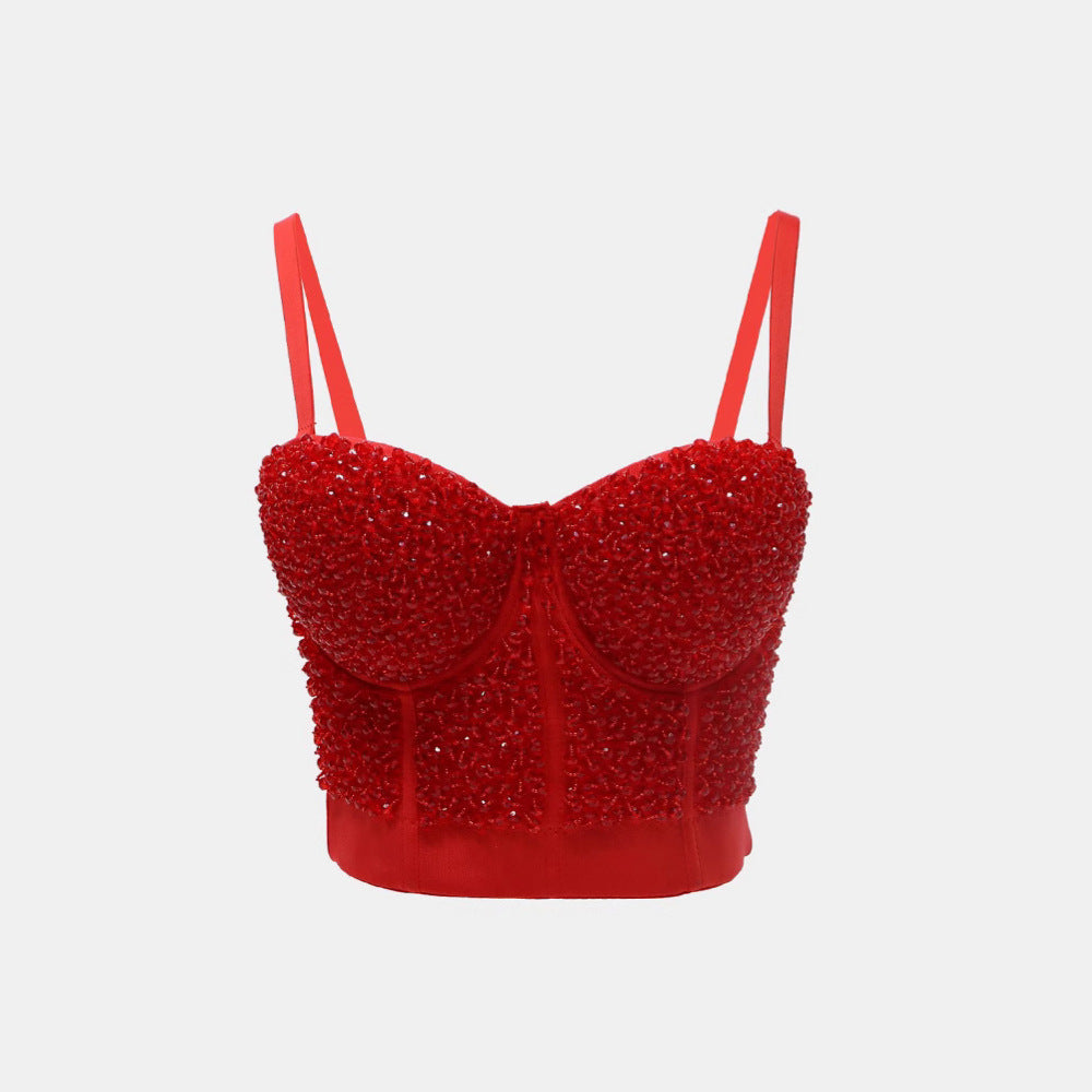 Women Beading and Rhinestone Bra -– Sparkle with No Apologies