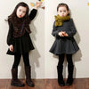S4C Winter Girls Dress Thicken Girls Warm Cotton A letter Dress Kids Cute Style Comfortable material big Peplum with Dress GA