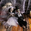Ghost House Halloween Skeleton Bride Groom Decoration Chamber of Secrets Horror Bar Party Scene Decoration Trick Props