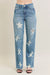 Women Judy Blue Rigid Magic Star Destroy Jeans (Plus Size)