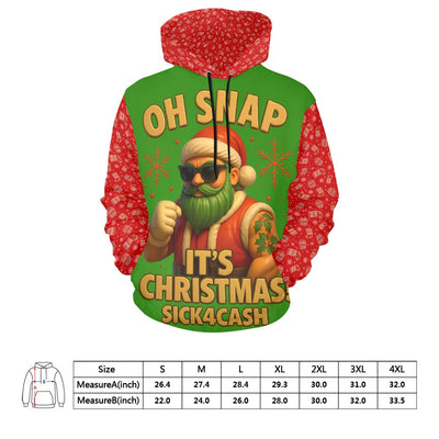 SICK4CASH® OH SNAP IT'S CHRISTMAS Hoodie – Limited Holiday Drop