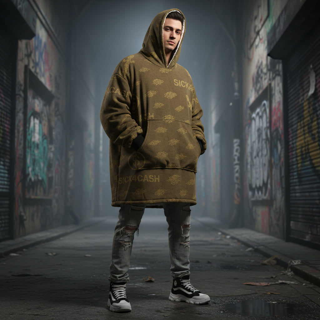 Brown Hoodie oversize