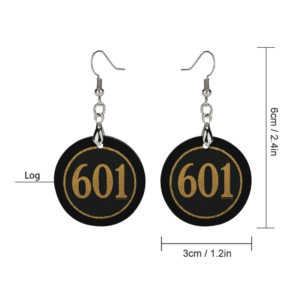 S4C Wooden earrings pendant