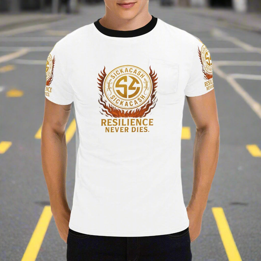 Men's All Over Print Patch Pocket T-shirt (Model T56)