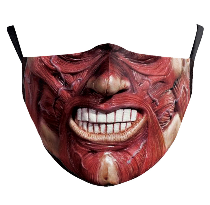 3D Halloween horror style mask