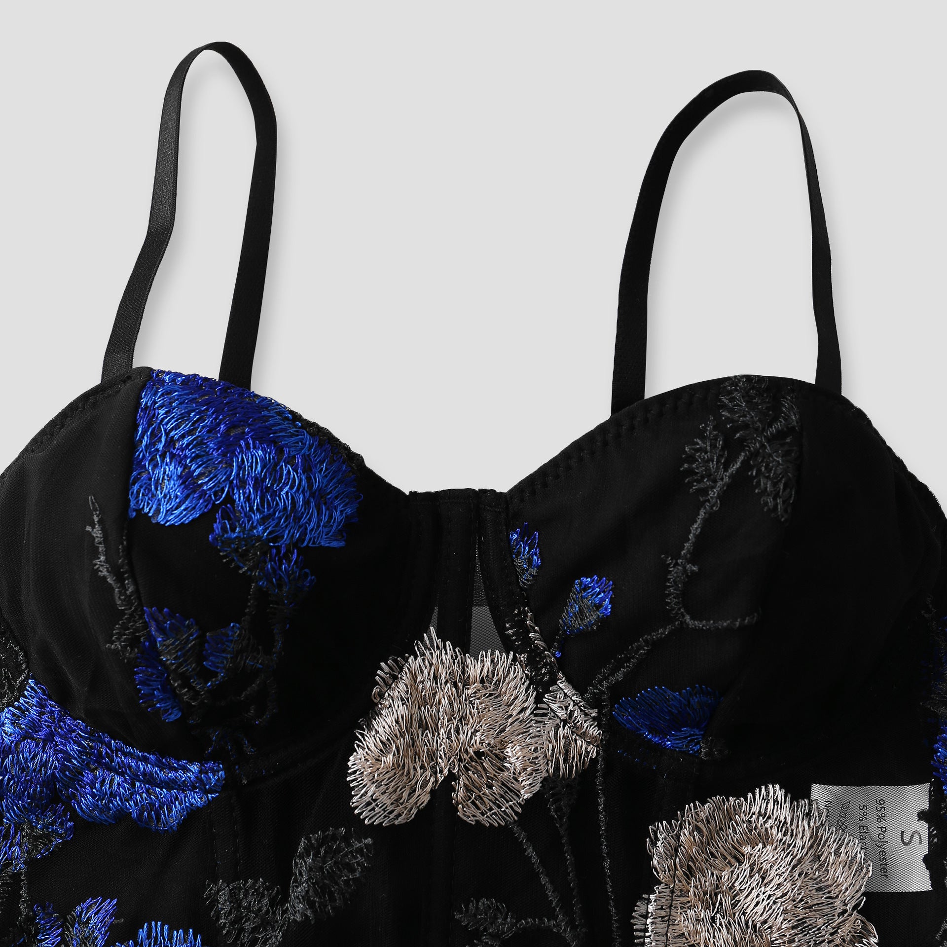 S4c Flower embroidery suspender