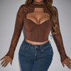 S4c Arrival Sexy  Low-Cut Top Elegant Fitted Lace Long-Sleeve Women's Dress