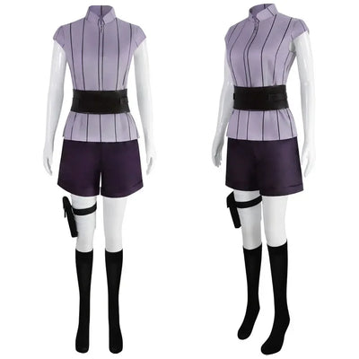 Hyuga Hinata Cosplay Costume Wig Women Outfits Halloween Carnival Party Suit Hyuuga Ninja Cosplayer Purple Long Cute Wig