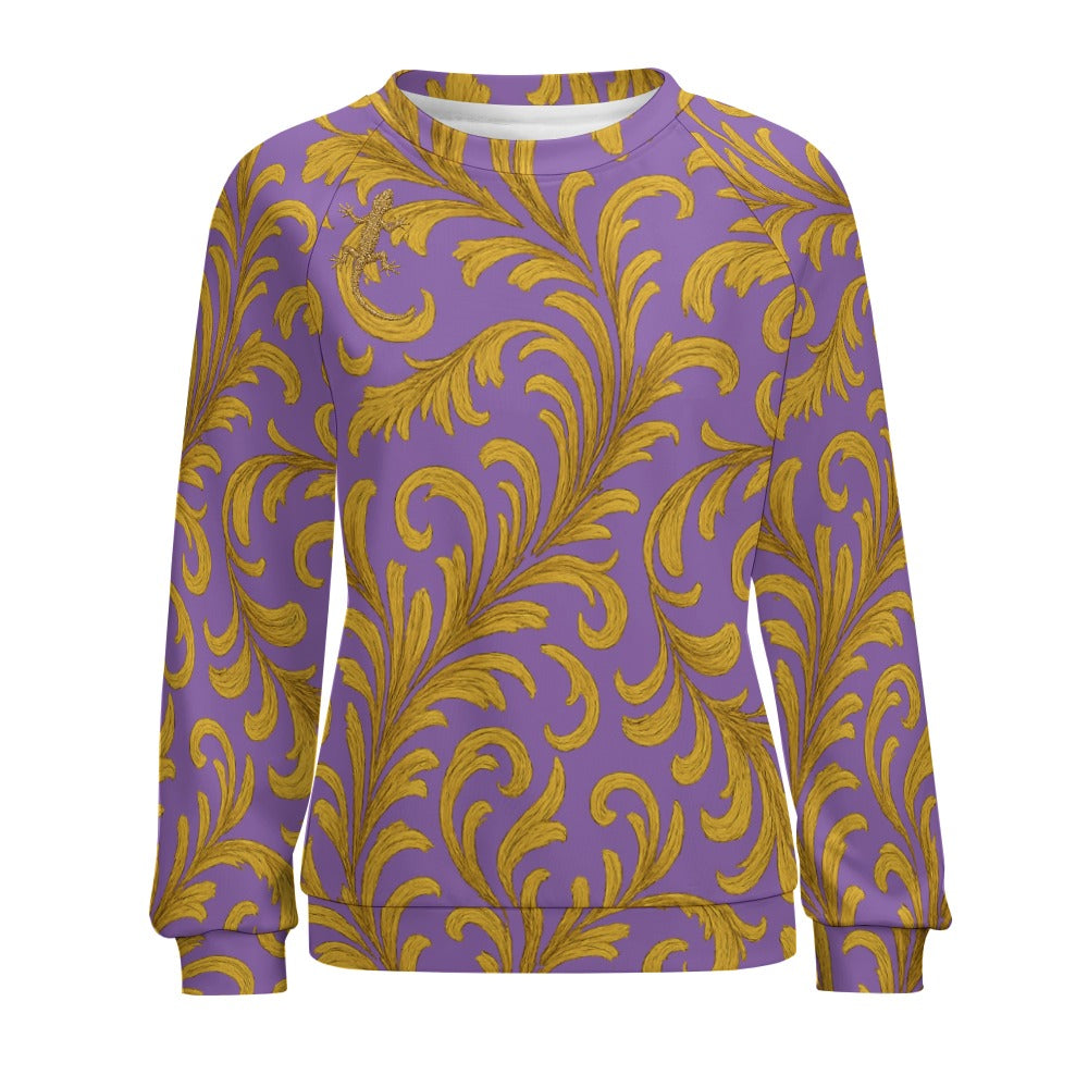 Raglan round neck sweater