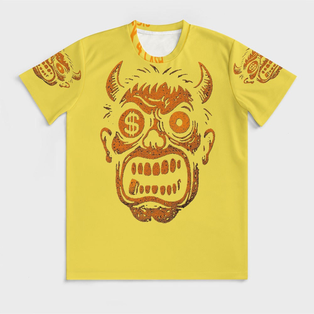 Ice Silk All-Over Print T-Shirt – Streetwear Tee for Cool Comfort