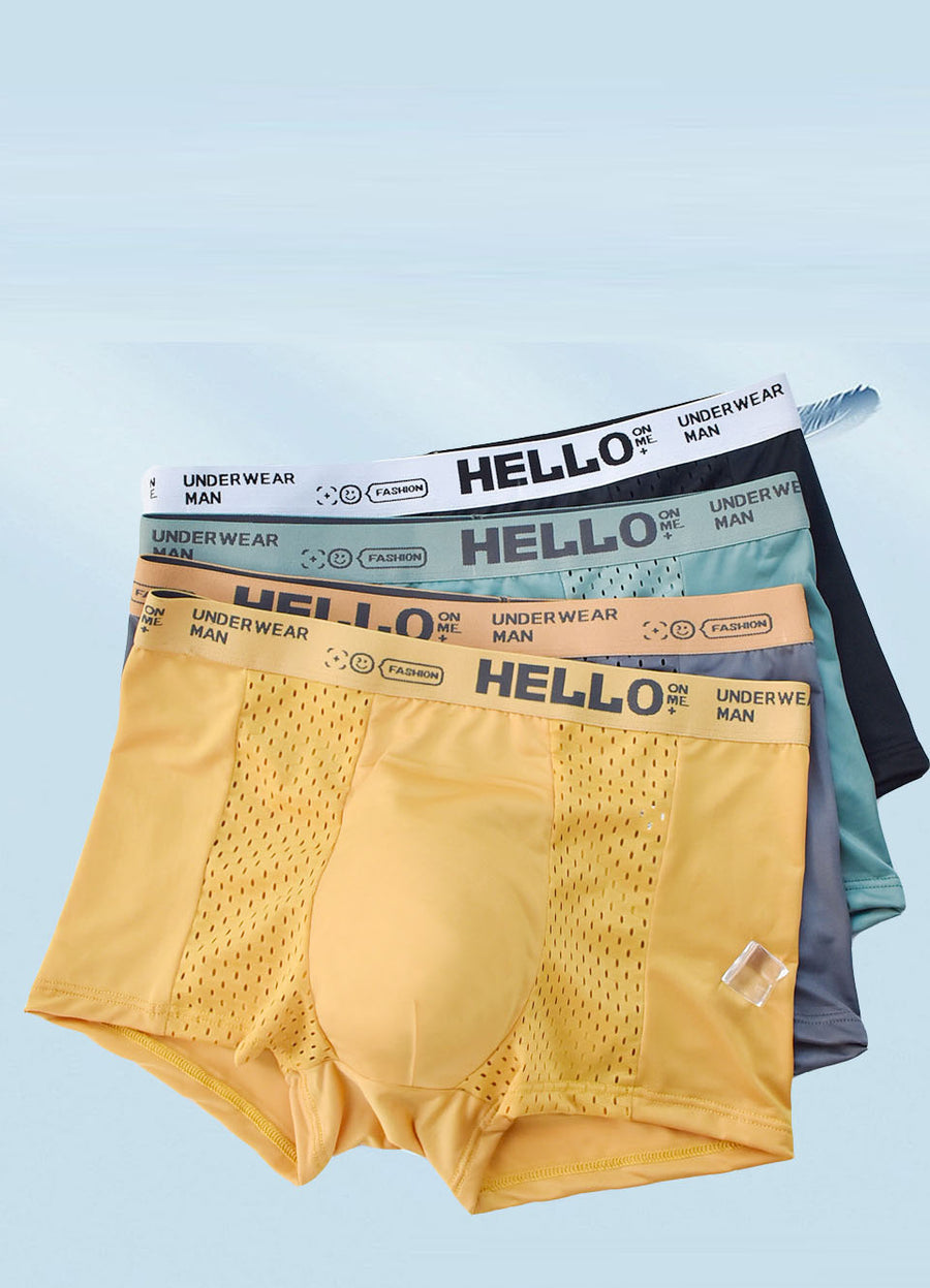 Mesh Sports Shorts – Boys’ Quick-Dry Flat Bottom Underwear