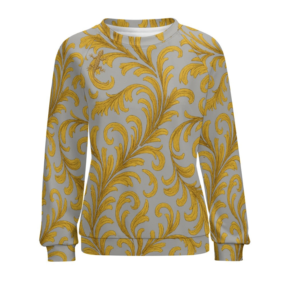 Raglan round neck sweater