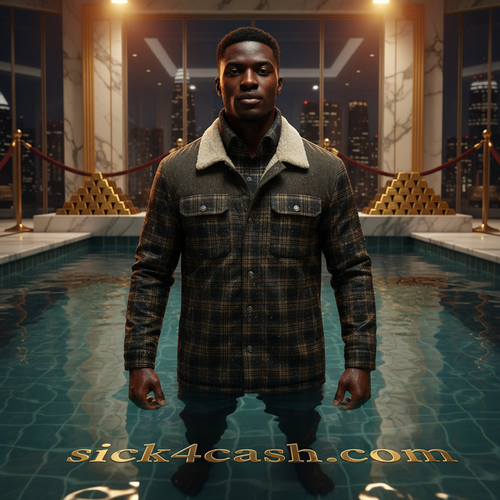 S4C Men’s Cotton-Lined Casual Shirt Jacket – Streetwear Outerwear Layer