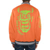 Unsex Striped Trim Bomber Jacket Halloween Collection  CASH FACE Bomber