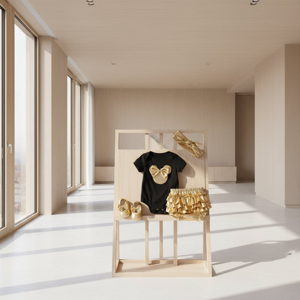 Baby Romper Set 4 Piece with shoes