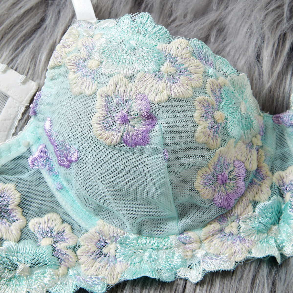 Embroidered Bra &amp; Panty Set – Light, Laced, and Made to Sizzle