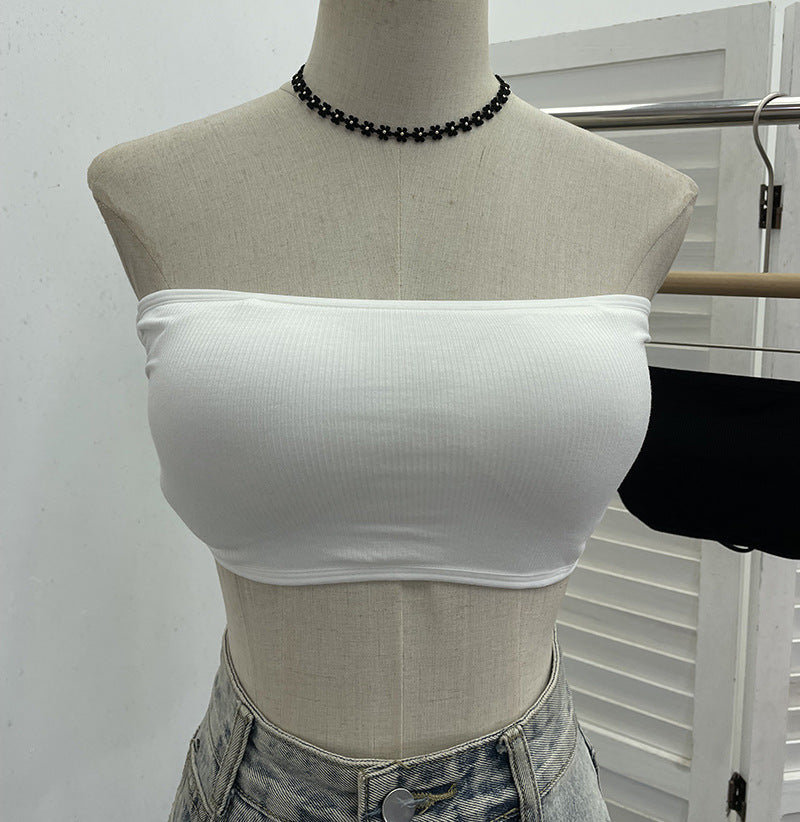 Strapless Tube Vest – Minimalist Streetwear Top for Women