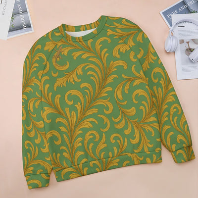 Raglan round neck sweater