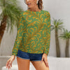 Raglan round neck sweater