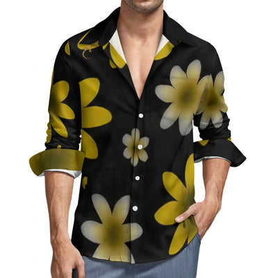 Peach Velvet Casual One Pocket Long Sleeve Shirt, roll up sleeve's