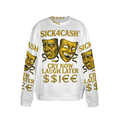 🧥 SICK4CASH® Legacy CRY NOW LAUGH LATER Sweater (Unisex | S–XL) This isn’t just a sweater—it’s a wearable archive. A tribute to the grind, the bloodline, and the payout. Upload your family photo, embed your legacy, and wear the movement.