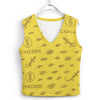 Women's Long Sleeve Button Knit Vest